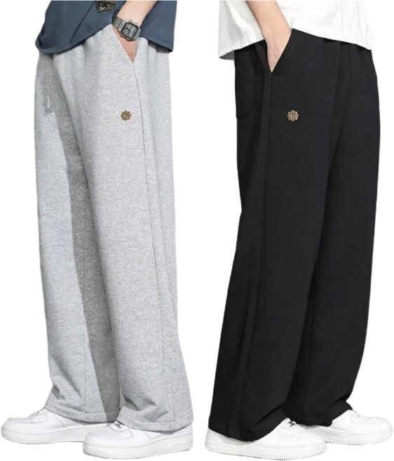 프로텍트유 1+1 남자 세미 와이드 트레이닝 바지 팬츠