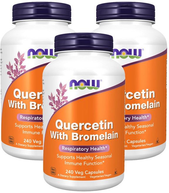 나우푸드 케르세틴 브로멜라인 베지 캡슐, 240정, 3개