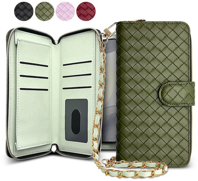 HWHW 갤럭시노트10 5G 전용 N971N 노트10 프리움 지갑형 가죽 다이어리 지퍼 수납 핸드폰 케이스