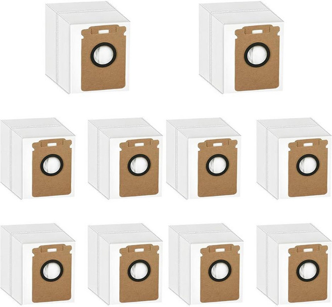 Roborock H60 Hub / H60 Hub Pro / H60 Hub 울트라 무선 진공 청소기와 호환되는 교체용 더스트 백 10팩 예비 부품 액세서리