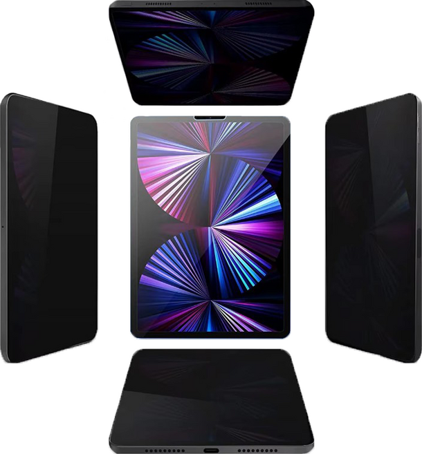 투에이비 아이패드 4way 360도 사생활 보호 9H 강화유리, 1개