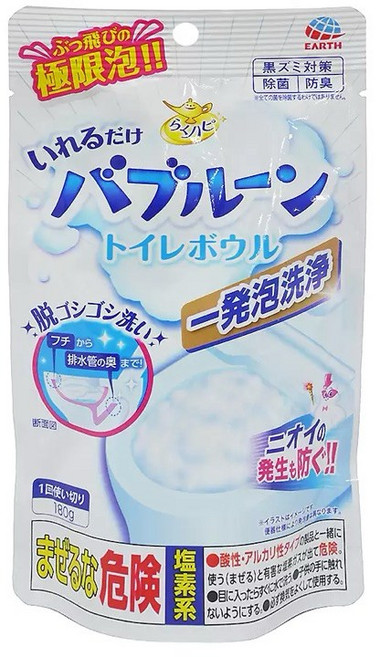EARTH 馬桶泡沫清潔劑, 1個, 馬桶清潔粉