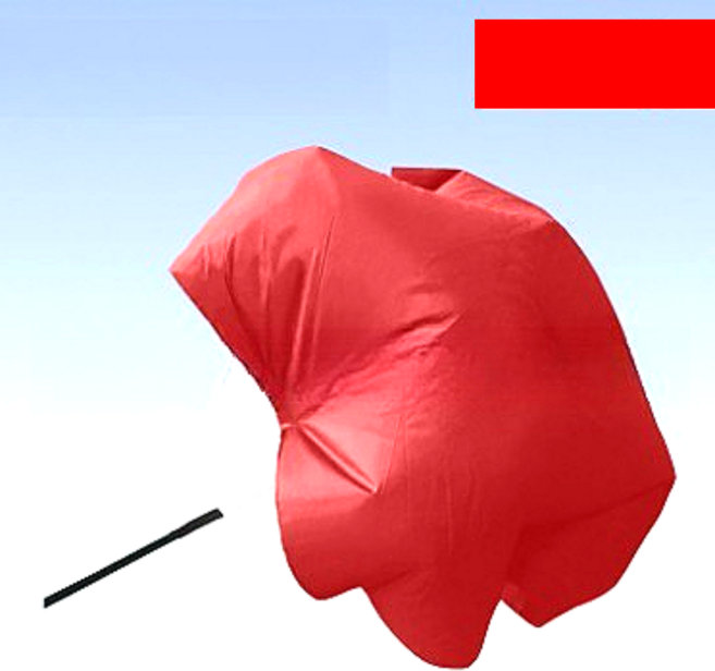 솔레르 재미있는 낙하산달리기, 레드, 1개