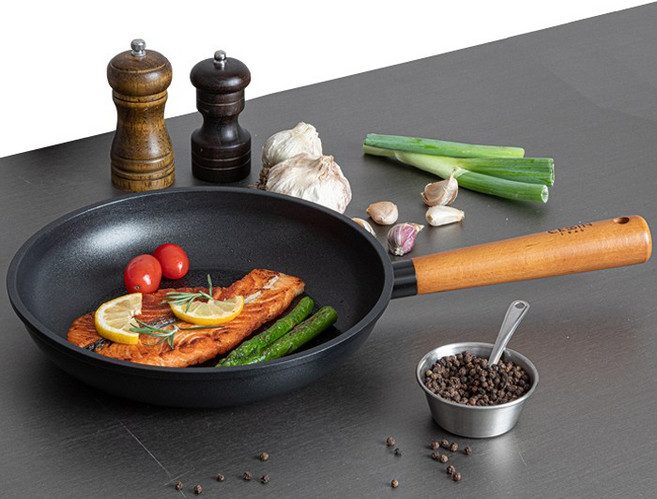 [슈퍼HOT][QUEEN SENSE] 퀸센스 CESSIN 아레나 블랙 인덕션 후라이팬24cm, 1개