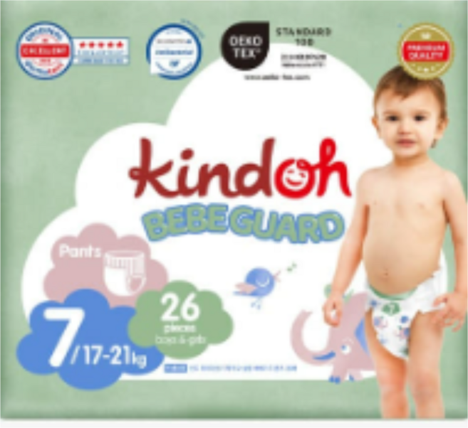 킨도 프리미엄 오슬림 베베가드 팬티형 기저귀 남녀공용, 점보형 이상(3XL), 1404매