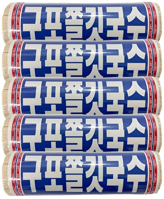 용식품용면가 구포 쫄깃국수 구포국수 중면, 5개, 1kg