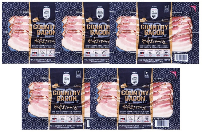 존쿡델리미트 컨츄리베이컨 120g X 5개