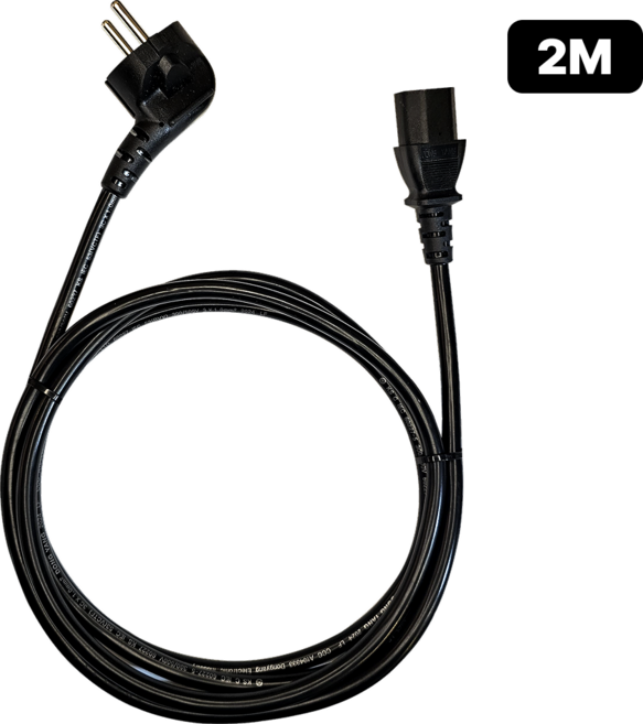 IEC C13 AC 파워코드 전원케이블 1.0SQ PC 모니터 프린터 서버용, 2m, 1개