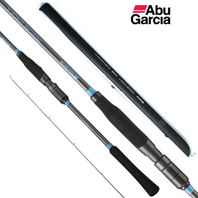 아부가르시아 인쇼어 스테이지X ISXS-962ML 다용도낚시대, 블랙 + 블루 + 건메탈릭