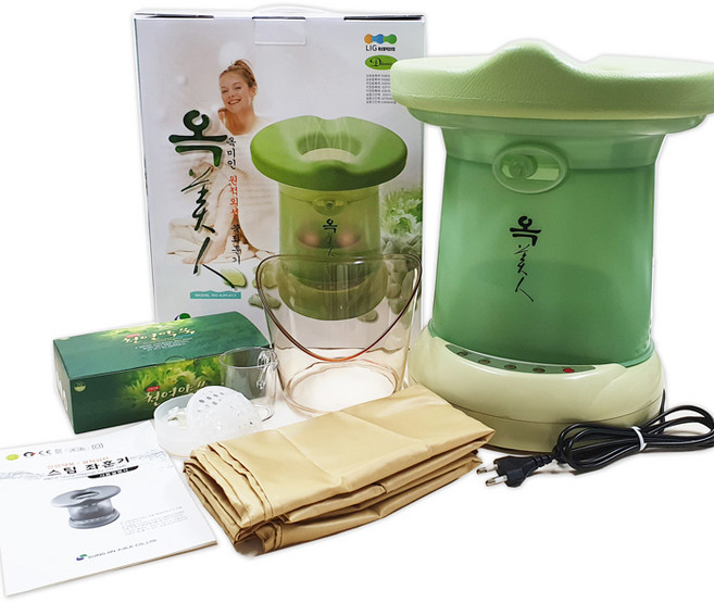 옥미인 좌훈기 SJH-417 스팀좌훈기 좌훈찜질 좌욕기 훈증기 커버+치마+쑥포함 쑥좌욕, 1개