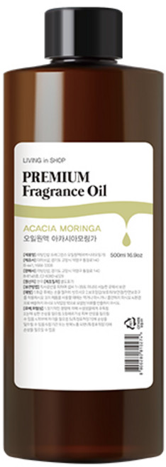 리빙인샵 LIVINGinSHOP 프래그런스 오일 원액, 1개, 500ml, 아카시아 모링가