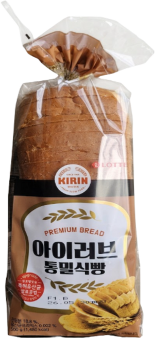 롯데 기린 아이러브 통밀식빵 500g, 1개