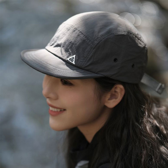 초경량 러닝모자 UV차단 대두 볼캡, 차콜 그레이