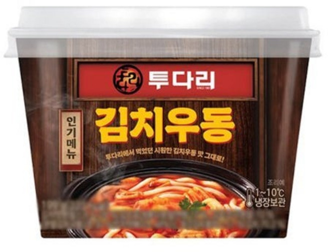 투다리 김치우동, 6개, 199g