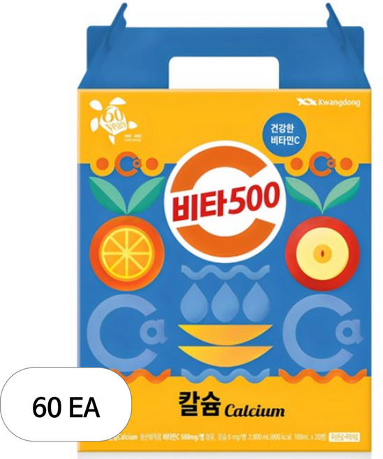 비타500 칼슘 음료, 100ml, 60개입