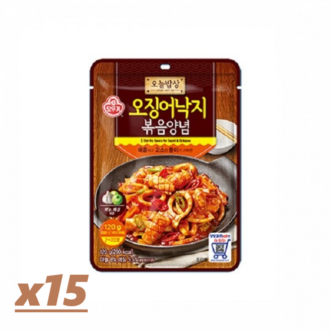 오뚜기 오징어낙지볶음양념, 10개, 120g