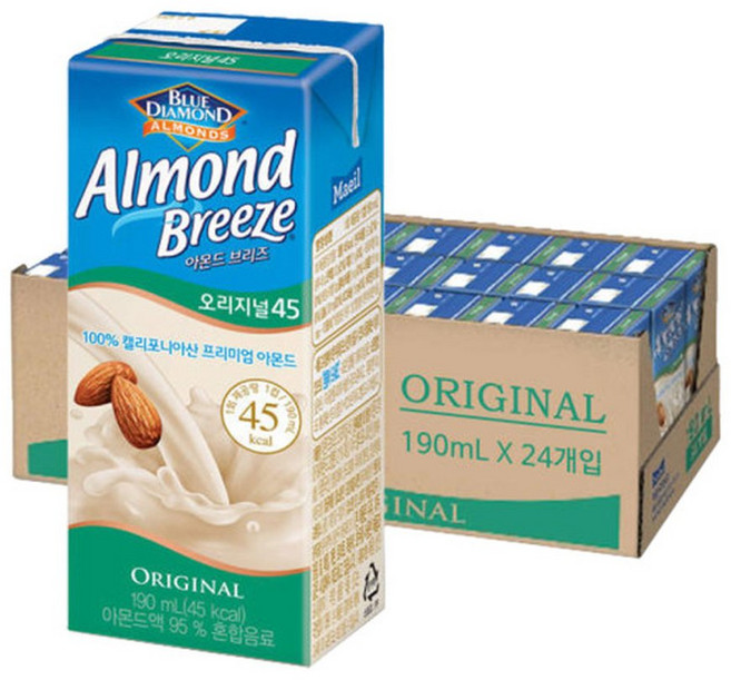 아몬드브리즈 오리지널 190ml 24개입 1개, 24개