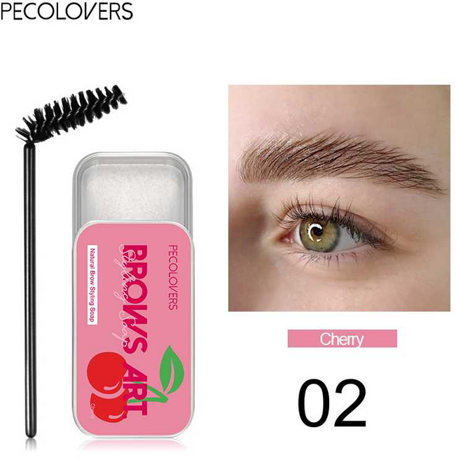 3D 깃털 같은 와일드 브로우 세팅을 갖춘 오래 지속되는 눈썹 꾸미기 젤 - 완벽방수 및 바르기 쉬움, 1개