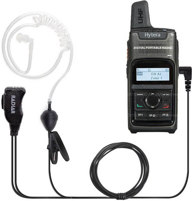 로그 경호용 이어마이크 하이테라 PD-378 무전기용 이어폰 / 선명한 음질