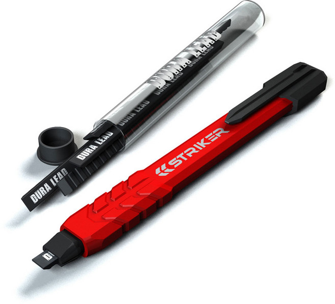 스트라이커 목공연필 목수연필 목공샤프홀더 공방 인테리어 마킹펜 전용리필심3개포함