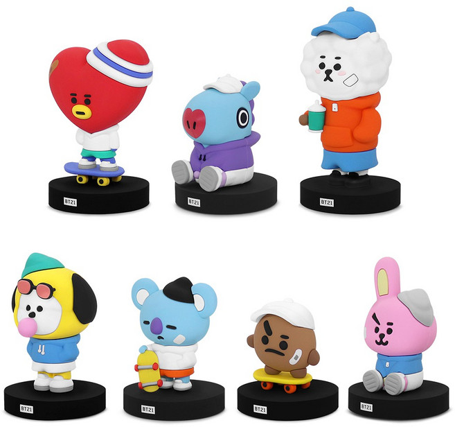 永橙 GARMMA 宇宙明星BT21 街頭系列 盲盒 盒玩公仔, 1個