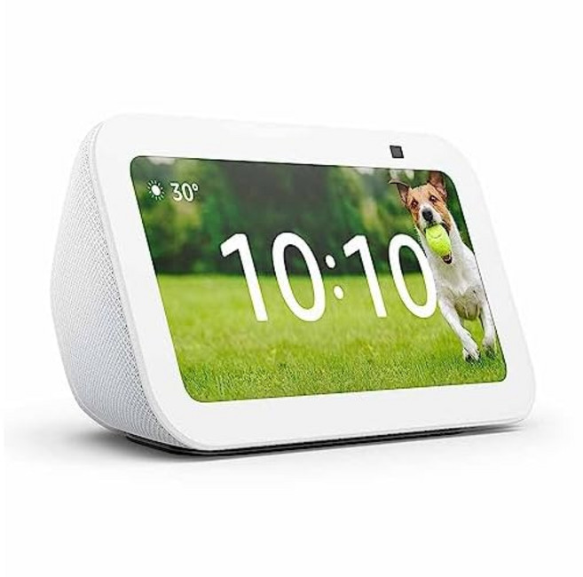 Echo Show 5 (에코 쇼 5) 3세대 - 스마트 디스플레이 with Alexa 2 메가 픽셀 카메라 포함 글레이셔 화이트