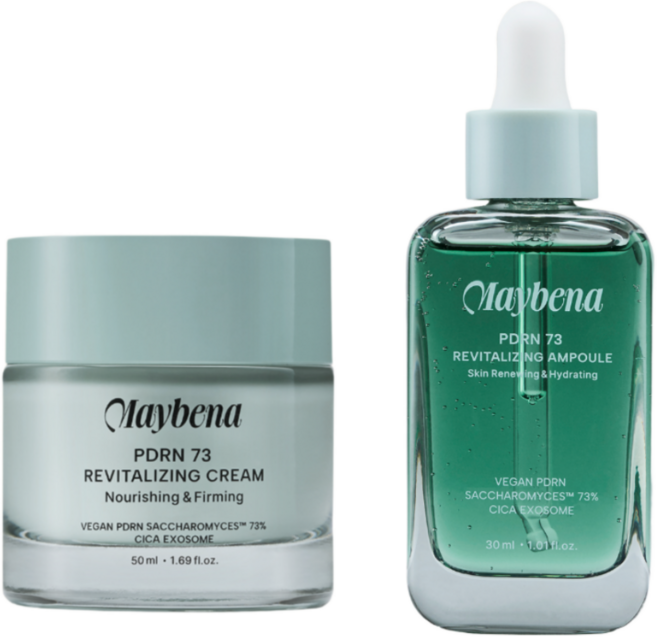 [인기 BEST] 메이베나 PDRN 73 리바이탈라이징 앰플+크림 2종, 1세트