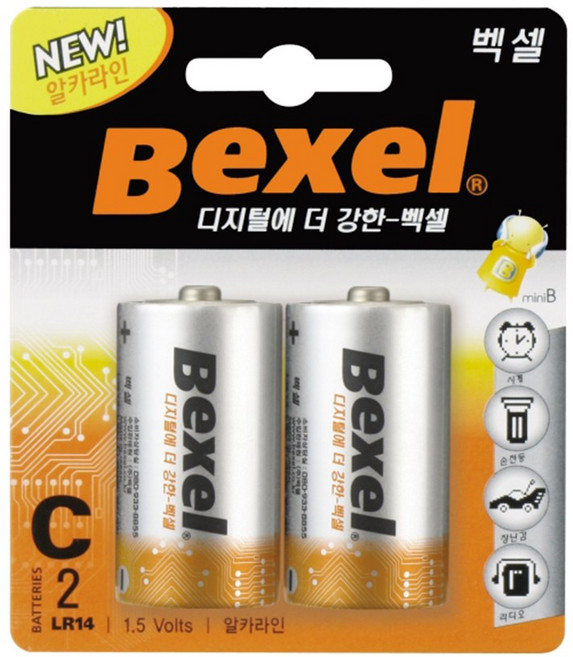 벡셀 건전지/알카라인 LR14GB2PL 배터리 C(LR14)1.5Vx2EA (10EA), 10개, 2개입