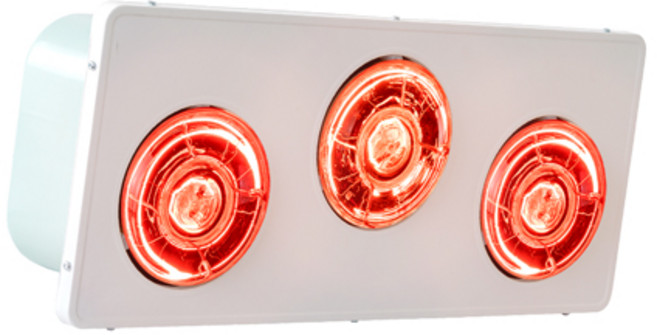 국산 욕실 난방기 화장실 온열기 욕실히터 난로 순간 발열 방수, 3구, 적색(원적외선)