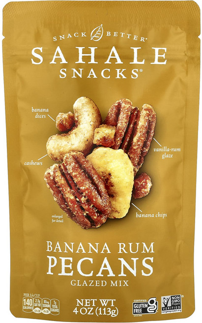 사할레 스낵 글레이즈드 믹스 메이플 피칸 113 g Sahale Snacks Glazed Mix Maple Pecans 4 oz (113 g), 9개