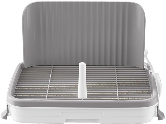 호밍사이 반려견 배변기 배변판 중소형견 화장실, 1개, 그레이