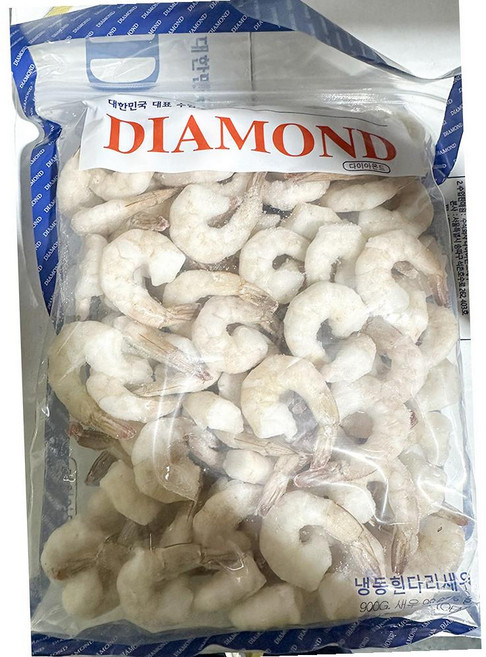 다이아몬드 PDTO 약46 새우살 900g 업소용 해산물 식당 사장님, 1개