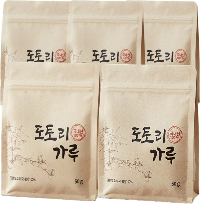 국산 도토리가루100% 도토리묵가루 무첨가 국내산, 250g, 2개