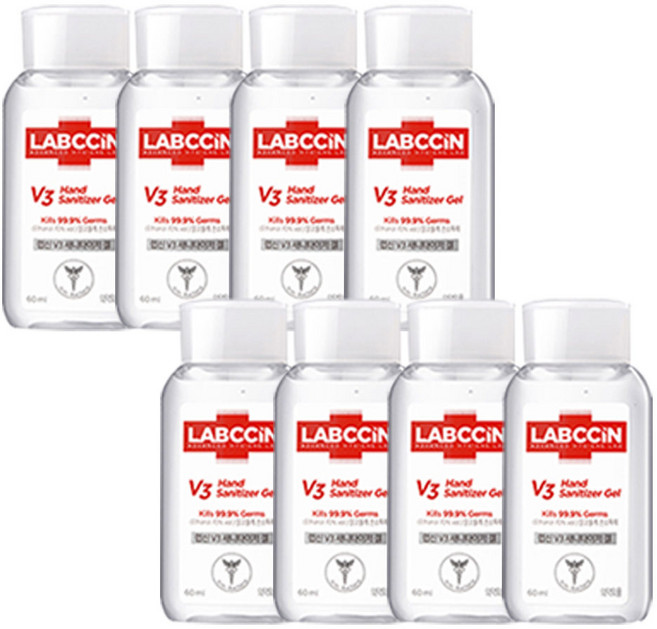 랩신 V3 새니타이저 겔 손소독제, 60ml, 8개