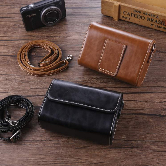 골프 거리 측정기 케이스 1P 색상선택 가로 차쉬넬 인조 가죽 벨트 고리 허리 고정 마그네틱 단추, A_블랙, 1개