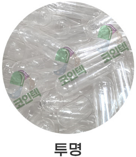 코인텍 식물성공캡슐 100개 500mg 백색/투명