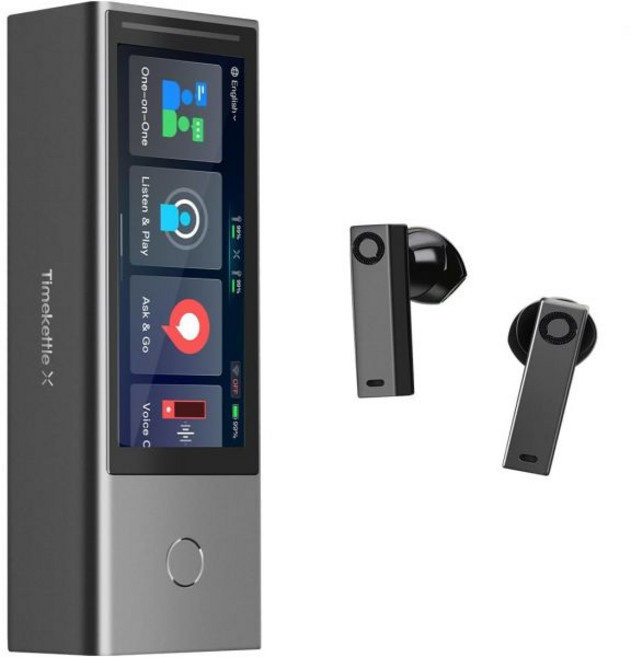 타임케틀 X1 AI 통역 허브 독립형 장치 양방향 동시 통역 이어버드, 1개