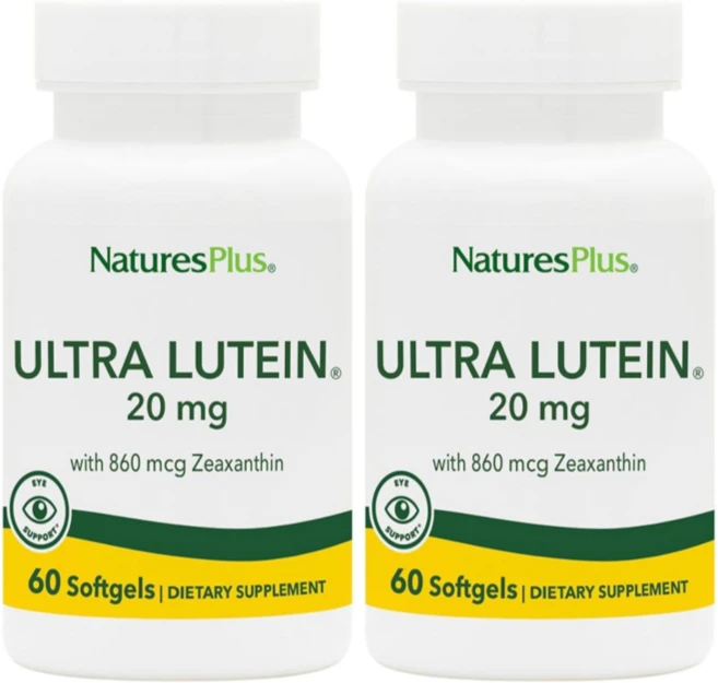 네이처스플러스 울트라 루테인 20mg+지아잔틴 860mg 60정 X 2통 네이쳐스 플러스, 2개 - 쿠팡