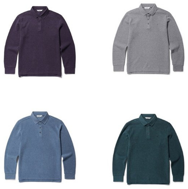 올젠 골조직 사카리바 원단 카라 긴팔 티셔츠 5종1택 ZOE4TT1301 71Y291 27L180