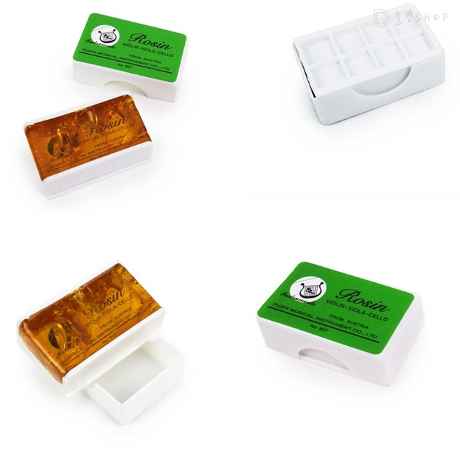 올짱 현악기 송진 레진 바이올린 첼로 비올라 연주용 케이스형 연주용송진