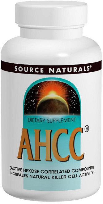 SOURCE NATURALS AHCC&BioPerine胡椒鹼補充膠囊 500mg, 30顆, 1罐
