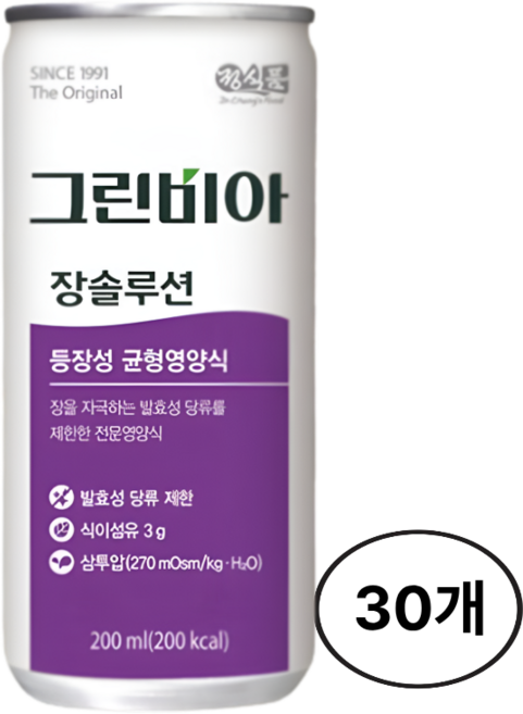 정식품 그린비아 경관전용 장솔루션 200ml 30캔, 30개