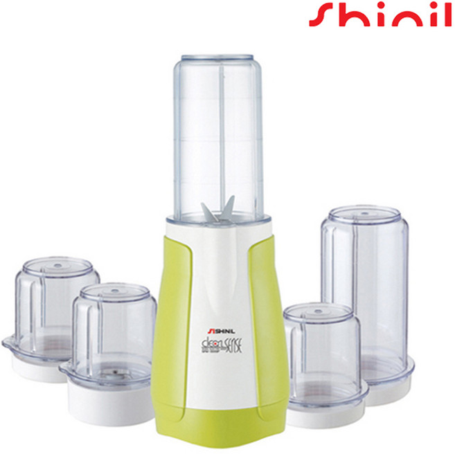 신일 국산 다용도 미니믹서기 믹서 분쇄기 2종칼날 5종컵 포함상품, SFM-C555SP