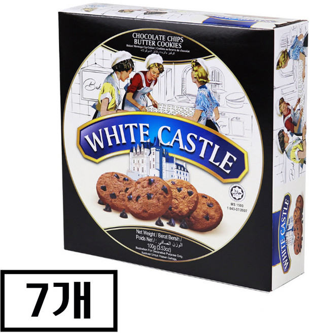 화이트캐슬 초콜릿칩 쿠키, 7개, 100g