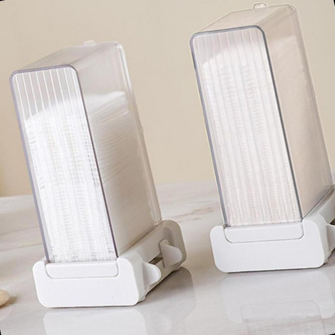 화장솜 디스펜서 원터치 추출기 화장대 정리용품 위생보관, 1개, 상세페이지 참조