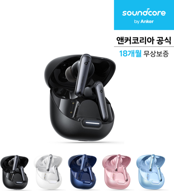 앤커 사운드코어 리버티4 NC 무선 이어폰, 블랙, A3947
