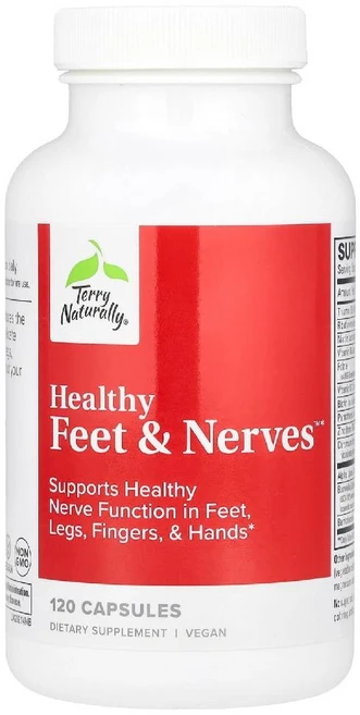 테리내추럴리 헬스 피트 앤 너브즈 Healthy Feet Nerves 캡슐 120정, 1개 - 쿠팡