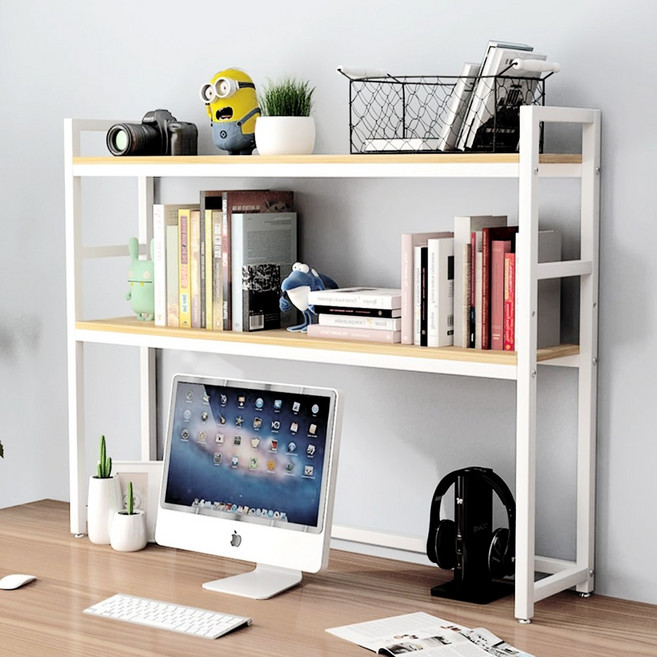 엔조이리빙 책상선반 다용도 책장 책꽂이 HC 2단, 화이트