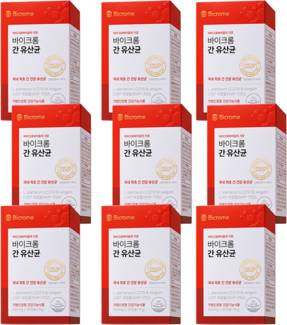 바이크롬 간 유산균 간과 장 듀얼 케어 개별인정원료 5중 기능성 알콜성 간손상 간 피로, 3개, 90회분