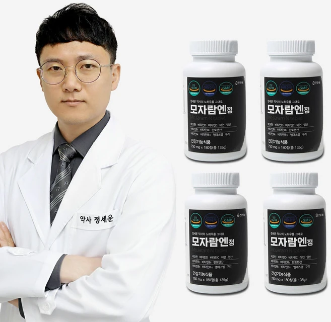 비오틴 MSM 고함량 모자람정 135g, 180정, 4개 - 쿠팡